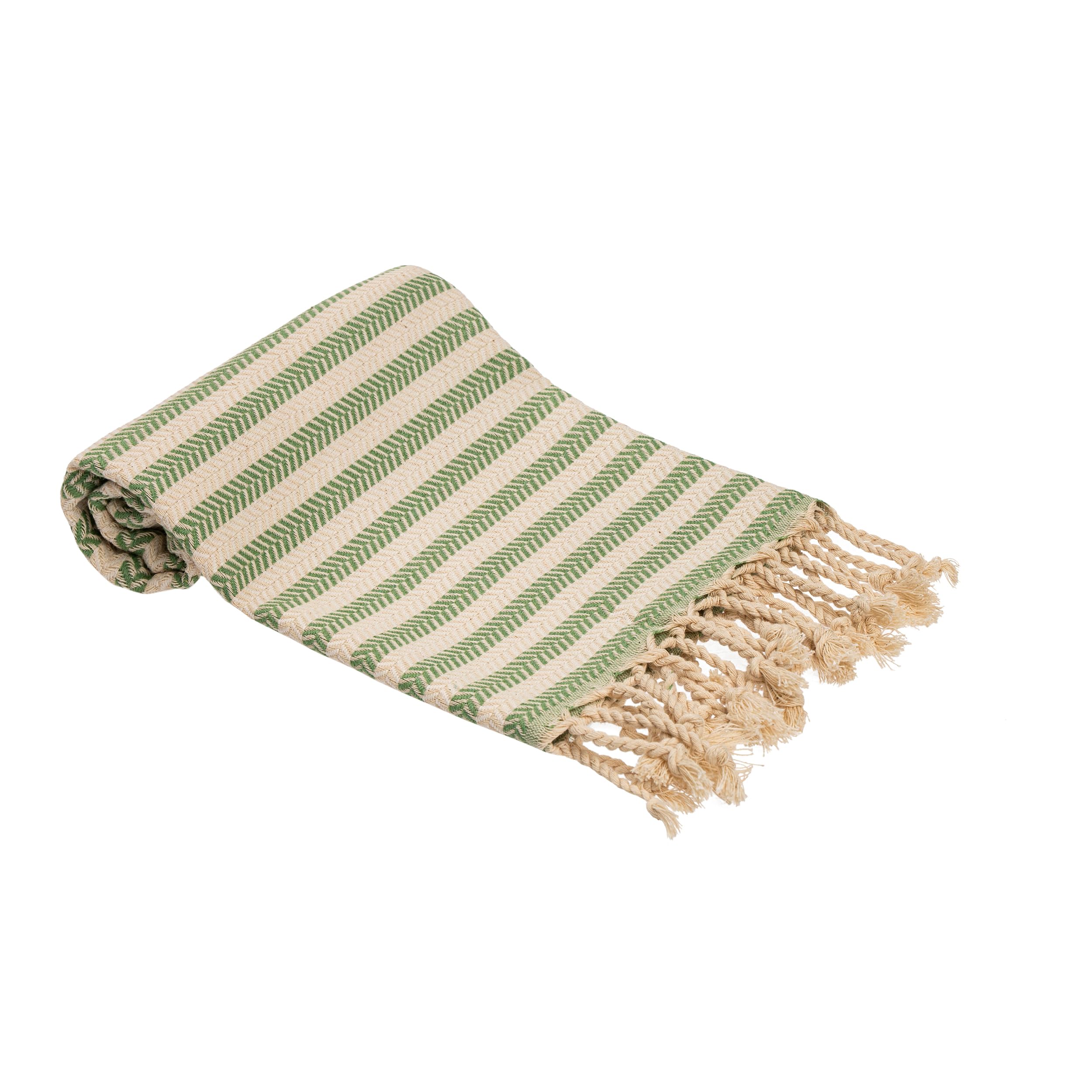 Blue Beach Turkish Towel Striped - 90 x180cm Large Turkish Hammam Peshtemal Towel - Super Absorbent, Quick Dry, Lightweight