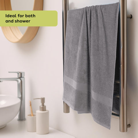 Caleffi 3X Large Bath Towel Set, Size 55x105cm, 100% Cotton - Soft and Absorbent, Face and Daily Use, Shower Towel, Large Towel