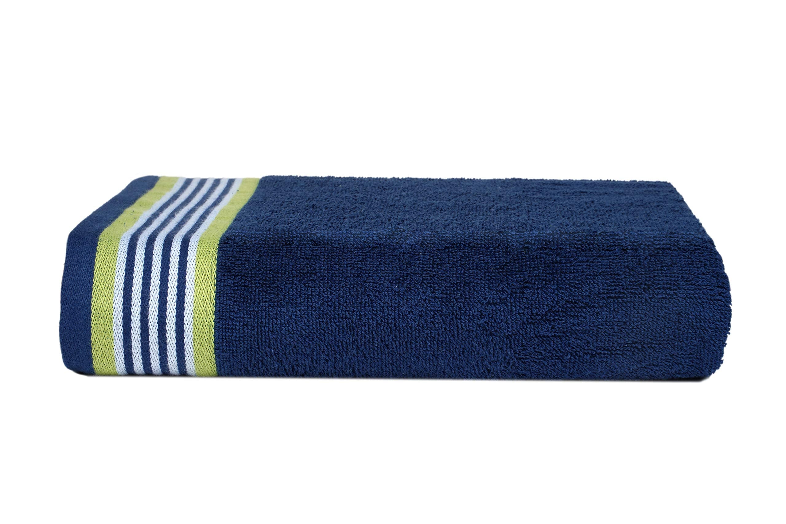 CASA COPENHAGEN He & She 4-piece bath towel set, 70x140 cm, California Blue/California Green, 550 g/m², Egyptian cotton, designed in Denmark