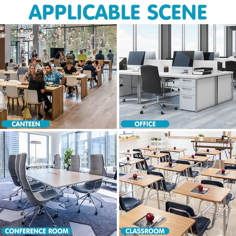 GALPADA Clear Sneeze Guard Board Desktop Area Dividing Board for Desk Partition Portable Countertop Barrier with Stable Base for Office Cashier