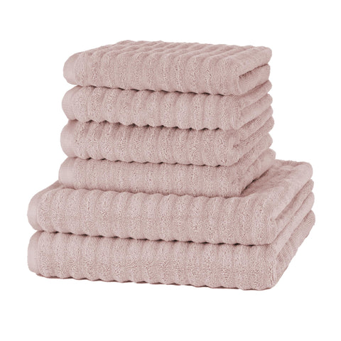 Merana OSLO towel set | quick-drying, soft & lint-free | terry luxury quality | 100% cotton terrycloth | OEKO-TEX | 590 GSM | gift set | Pink