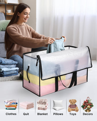 MOLMO 8 Pack Storage Bags, Heavy Duty Moving Bags