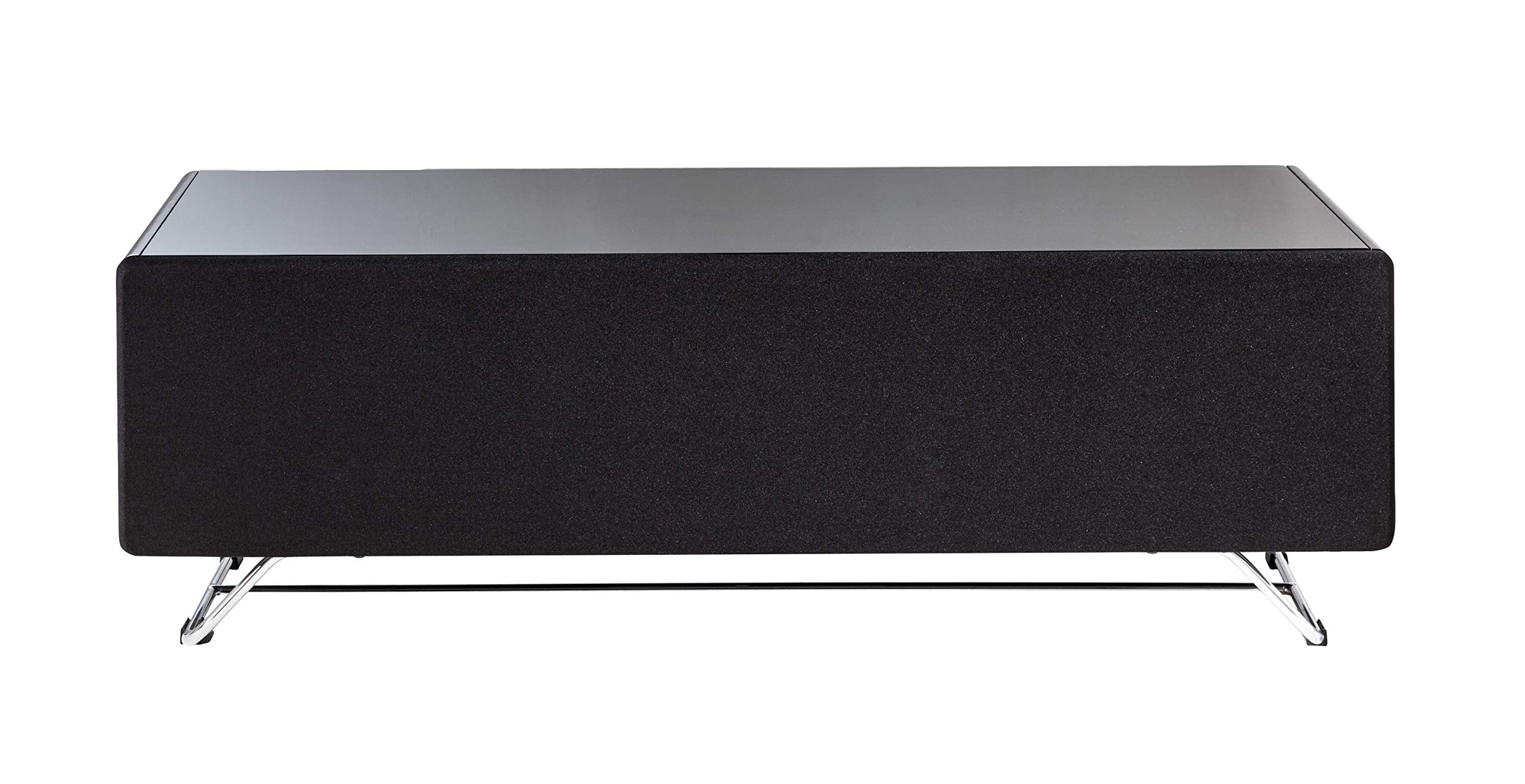 Alphason Chromium Concept TV Cabinet - Black, 120 x 42 x 40cm (WxDxH)