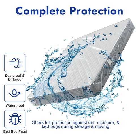 Waterproof Mattress Cover for Moving & Storage, 120 × 240 × 35 cm