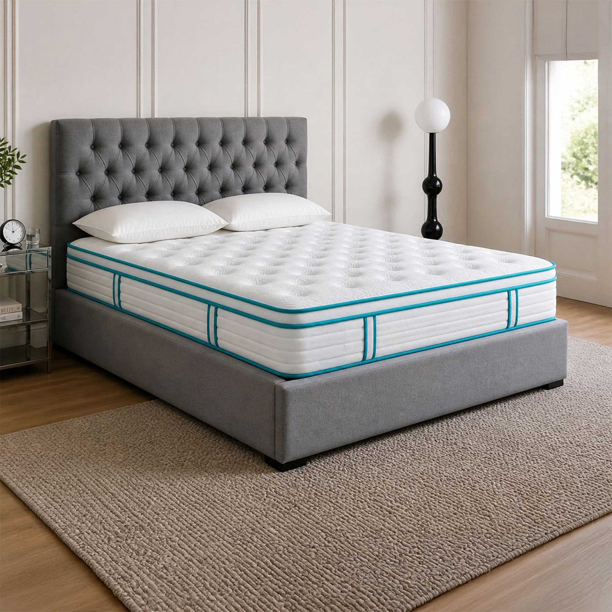 SANA SLEEP 3FT Single Mattress,11 Zone Orthopedic Single Mattress, Pocket Spring Mattress, Motion Isolation, Pressure Relief