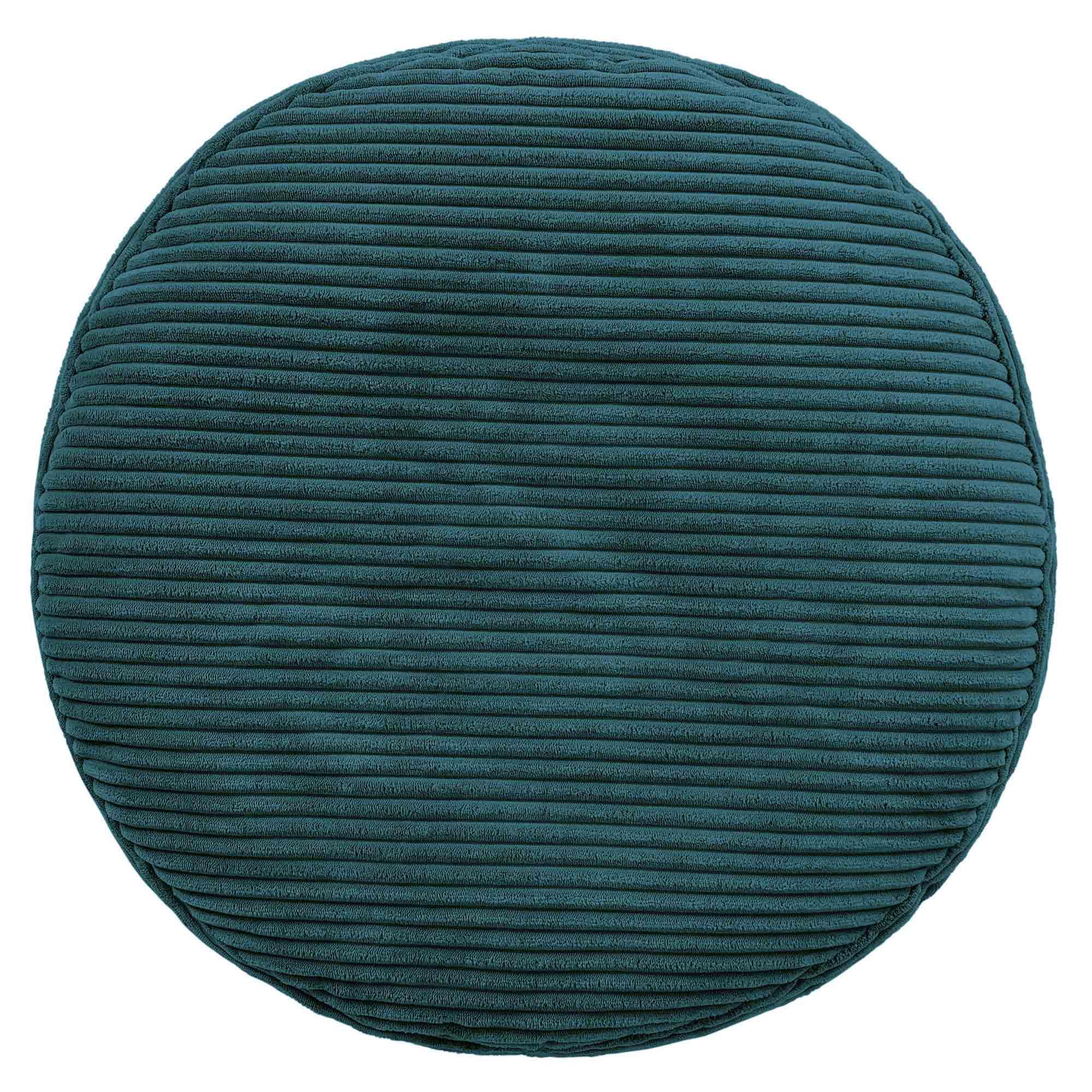 icon Milano Large Cord Bean Bag Footstool with Filling Included, Teal