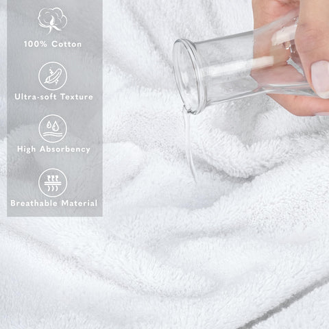 American Soft Linen Jumbo Large Bath Towels, 100% Turkish Cotton 35 in 70 in, Bath Towel Sheets for Bathroom, White Bath Sheet