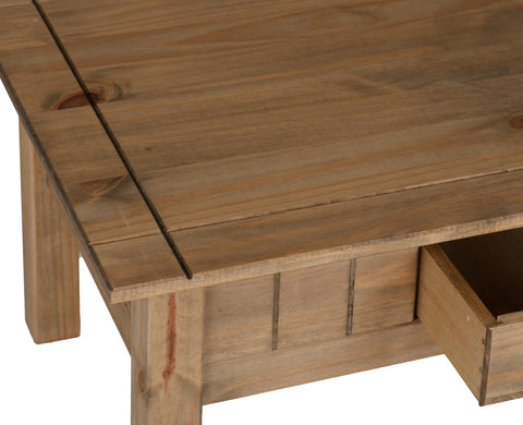 Seconique Panama 1 Drawer Coffee Table in Natural Wax