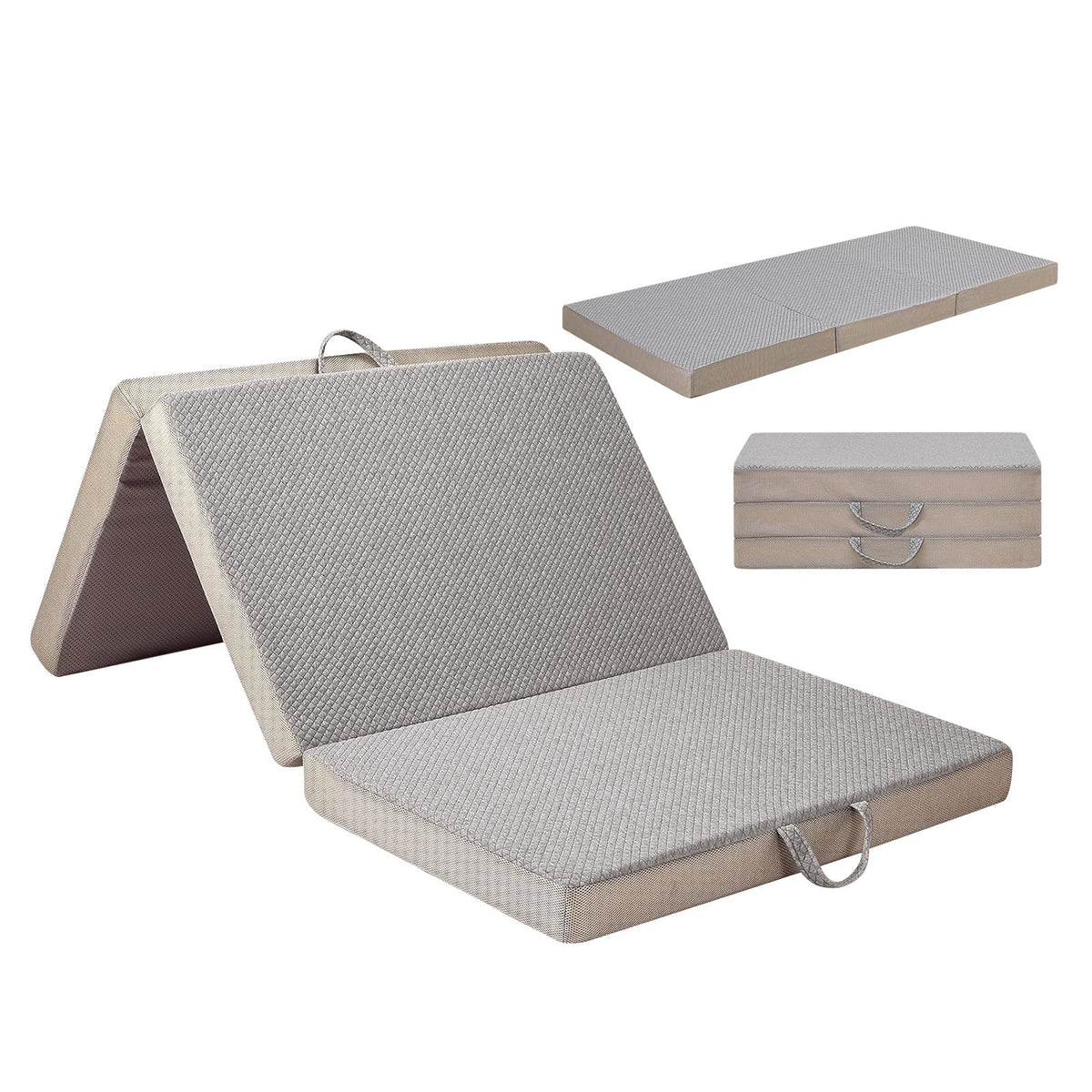 Gwydre Tri-fold 190 * 75 * 10cm Small Single Memory Foam Mattress
