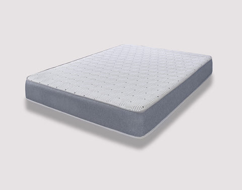 The eXtreme Comfort Ltd Small Double Grey Vapour Pod Memory Fibre Sprung Mattress. Spring Small Double Mattress With Memory Fibre Layer