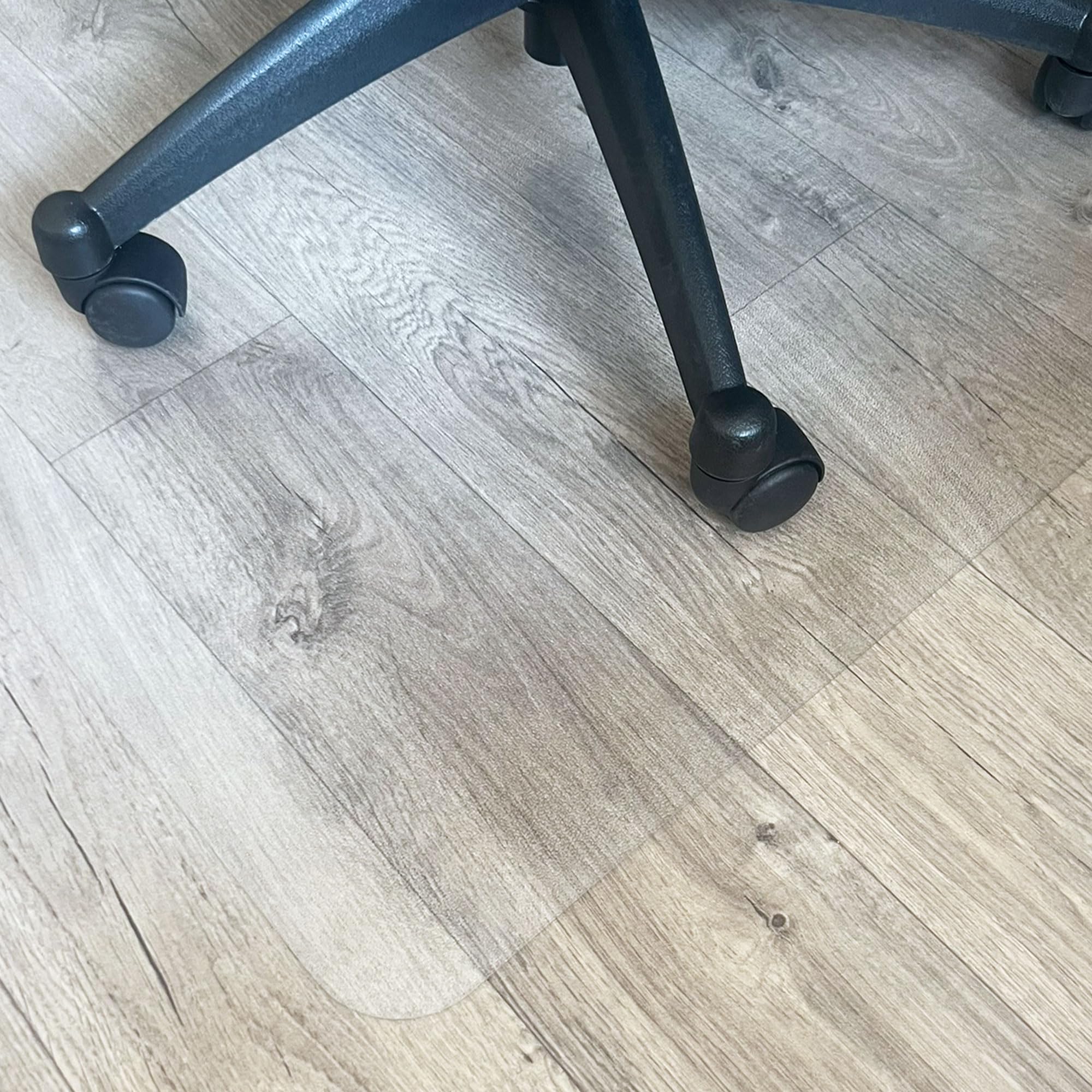 Marvelux Enhanced Polymer Clear Office Chair Mat for Hard Floors 90 x 120cm