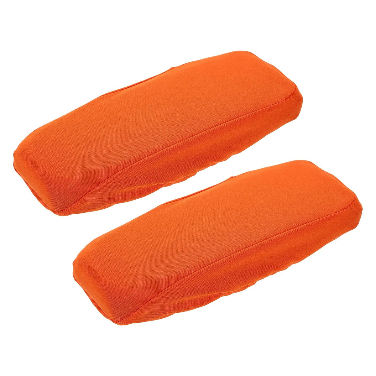 sourcing map Chair Armrest Slipcovers Covers, 22 x 7cm Polyester Removable Seat Hand Rest Protector for Office Chairs Desk Chair(Orange)