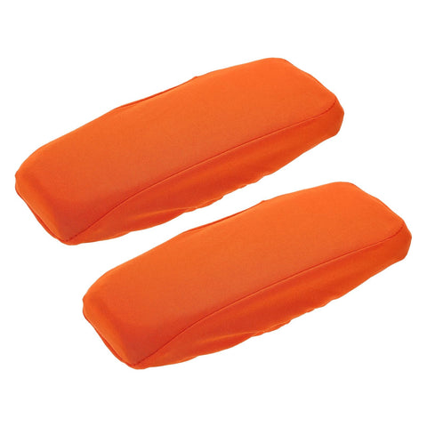 sourcing map Chair Armrest Slipcovers Covers, 22 x 7cm Polyester Removable Seat Hand Rest Protector for Office Chairs Desk Chair(Orange)