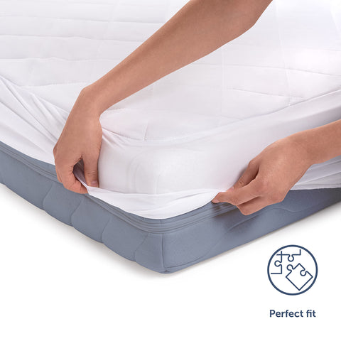 Blumtal QUILTED Mattress Protector DOUBLE SIZE - Super Soft Padding, Extra Deep Mattress Protector, Protection against Bed Bugs - 135 x 190 x 40 cm