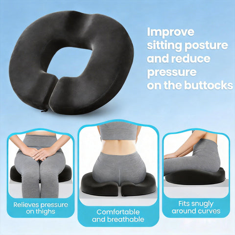 Benazcap Donut Pillow Seat Cushions, Tailbone Support Cushion, Slightly Firm