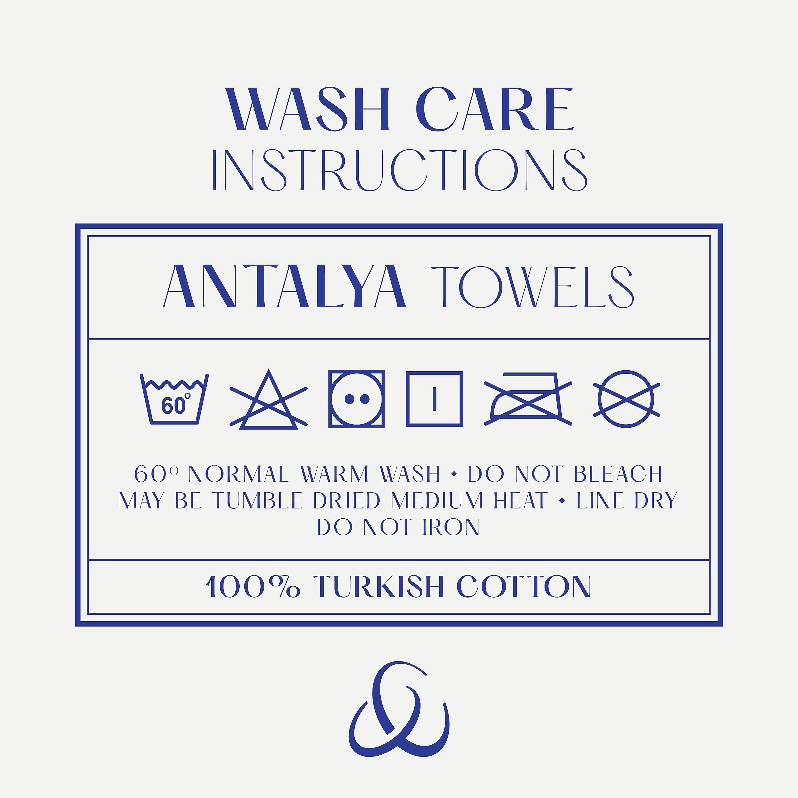 Christy Antalya Large Bath Towels | Set of 6 | 100% Turkish Cotton | 600GSM | Soft Plush Luxury Towel Set