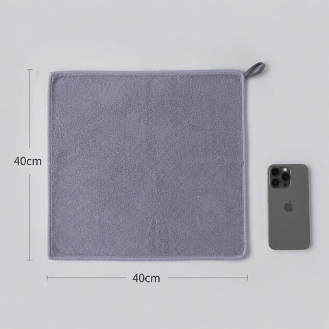 Jenck 40×40cm Microfiber Cleaning Cloth Grey Multipurpose Towel