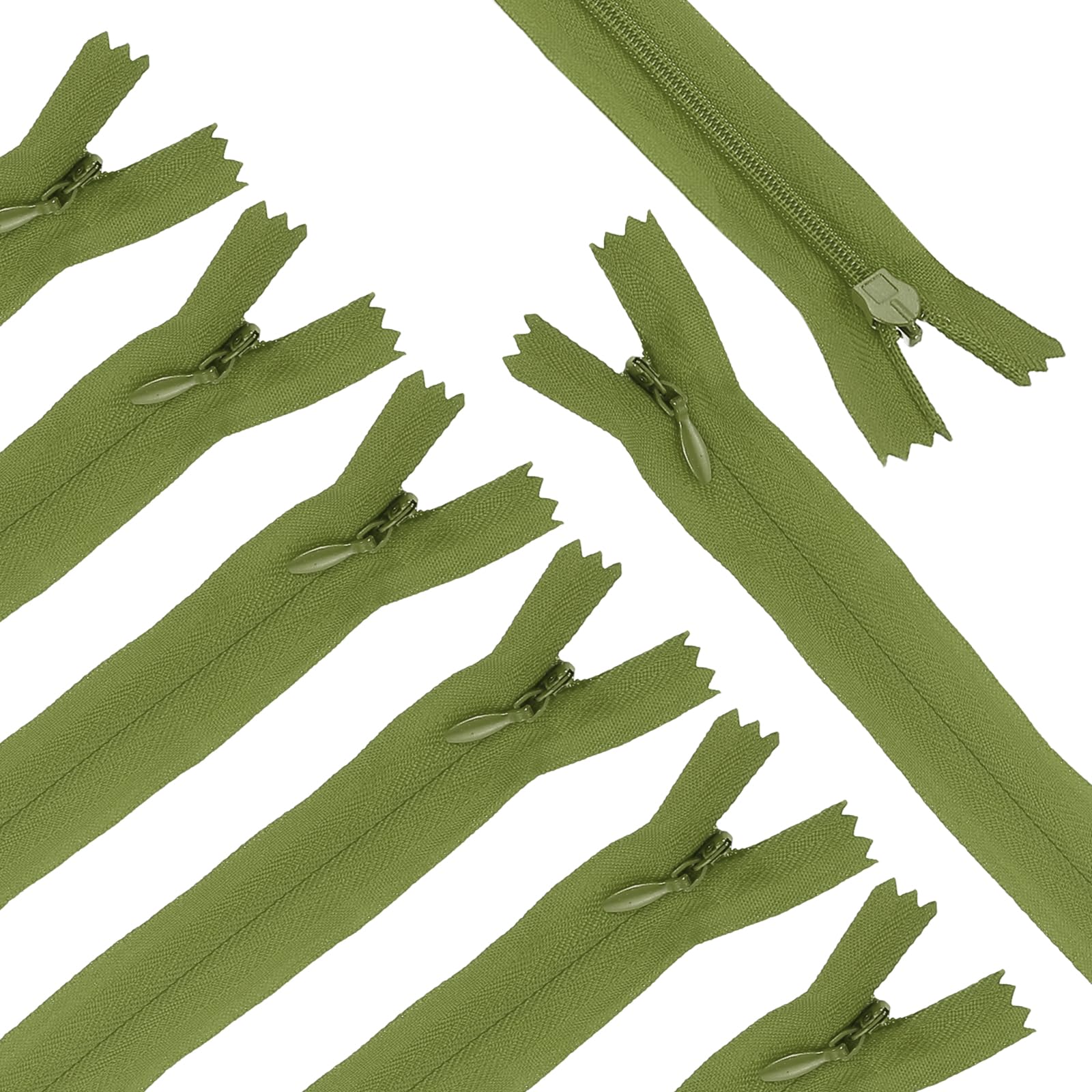 sourcing map 30Pcs 25cm/10-Inch Nylon Coil Zippers, #3 Closed End Separating Jacket Zippers Bulk Frame Replacement for Tailor Sewing Bag Craft