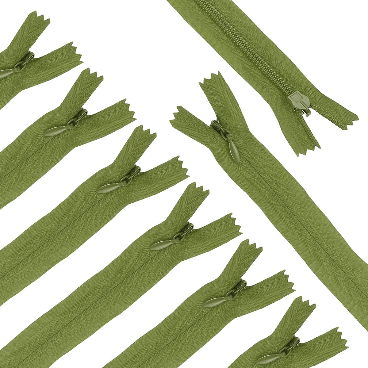 sourcing map 30Pcs 25cm/10-Inch Nylon Coil Zippers, #3 Closed End Separating Jacket Zippers Bulk Frame Replacement for Tailor Sewing Bag Craft