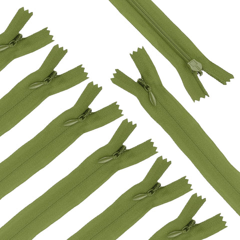 sourcing map 30Pcs 25cm/10-Inch Nylon Coil Zippers, #3 Closed End Separating Jacket Zippers Bulk Frame Replacement for Tailor Sewing Bag Craft
