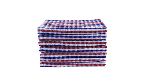 QUALITY HOME TEXTILES 100% CottonTerry Towelling Tea Towels with Hanging Loop | Pack of 3| Kitchen Hand Towels Dish Cloth Super Absorbent Soft Touch