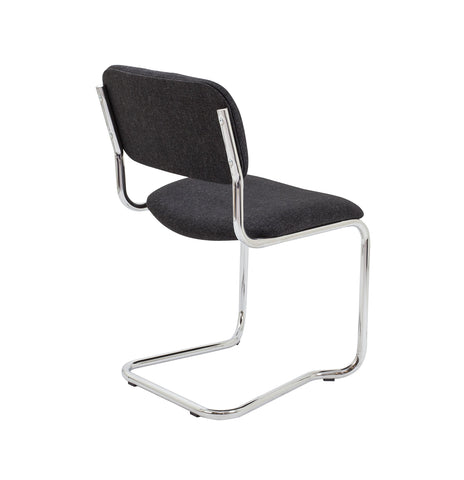 Office Hippo Heavy Duty Meeting Chair, Versatile & Robust Stackable Office Chair, Desk Chair With Strong Chrome Frame & Padded Durable Seat Cushion
