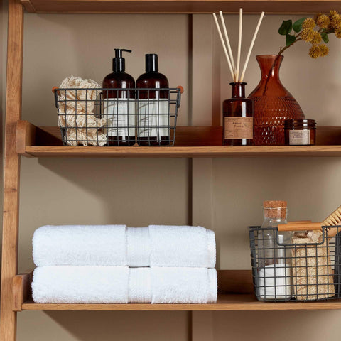 Christy Renaissance 6 Piece Towel Set | White | 100% Egyptian Cotton Pile | Luxuriously Soft and Super Absorbent | 675 GSM