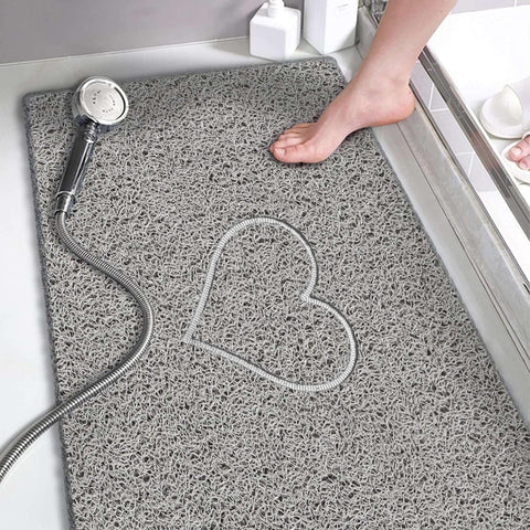 Nicoman Heart Shower Mat Non Slip Anti Mould, 40x60 cm Bath Mats for Inside Shower