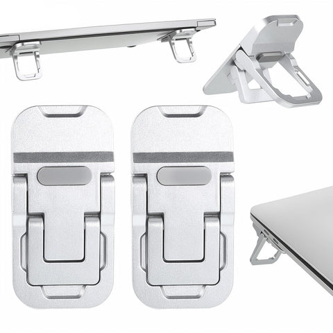Bruislard 2 Pcs Keyboard Riser Zinc Alloy Foldable Laptop Stand
