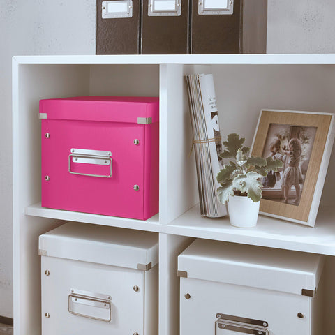Leitz Medium Storage Cube, Pink, Click and Store Range, 61090023
