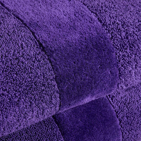 Christy Prism Bath Towel Set | 2 pieces | Vibrant Colours | 100% Turkish Cotton | Super Soft and Fluffy | Quick Dry | Crushed Grape Purple