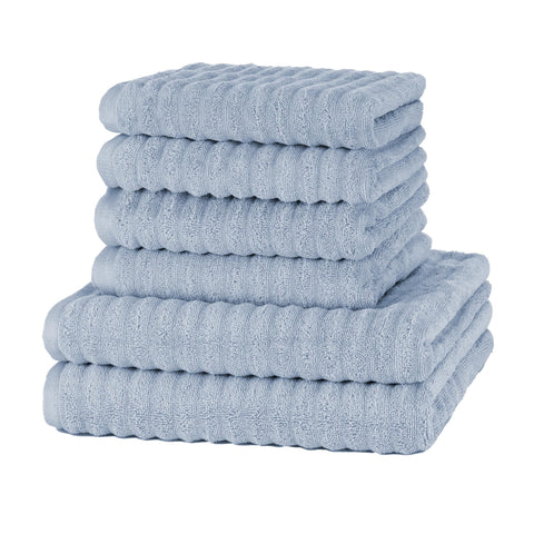 Merana OSLO towel set | quick-drying, soft & lint-free | terry luxury quality | 100% cotton terrycloth | OEKO-TEX | 590 GSM | gift set | Light blue