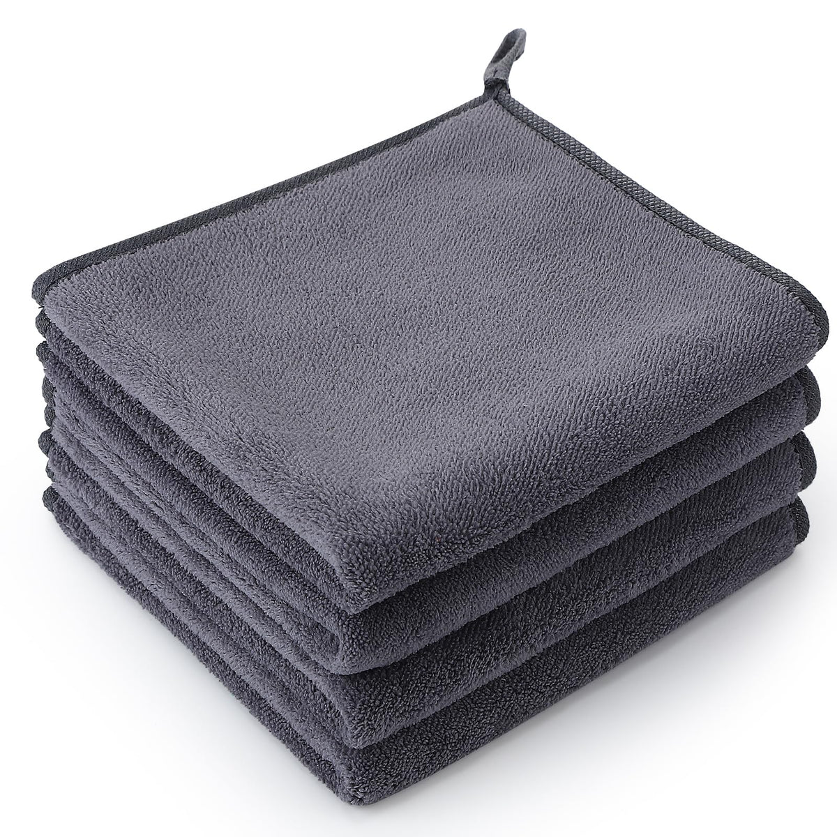 saerryor Microfiber Hand Towels with Hanging Loop Kitchen Hand Towels