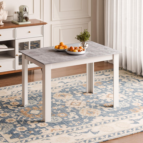 Mondeer Dining Table, Kitchen Table for 4 People, 120W x 80D x 75H cm