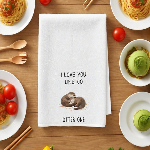 Yeeaulpa Otter Gifts Kitchen Towel,Otter, Otter Birthday Gifts,Sailing Gift Towels,Marine Biology Present,Sea Swimming Presents,Animal Lovers