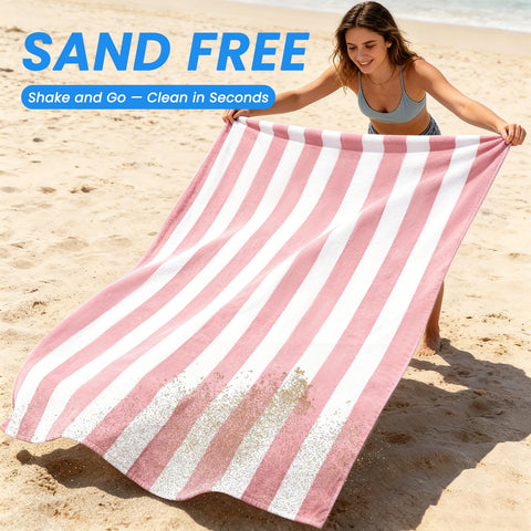 Microfibre Beach Towels for Adults - 1 Pack 180x90cm Microfibre Towel