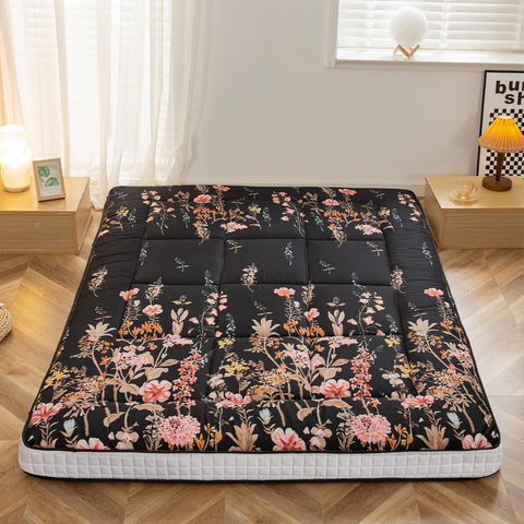 MAXYOYO Futon Mattress, Padded Japanese Floor Mattress Quilted Bed Mattress Topper
