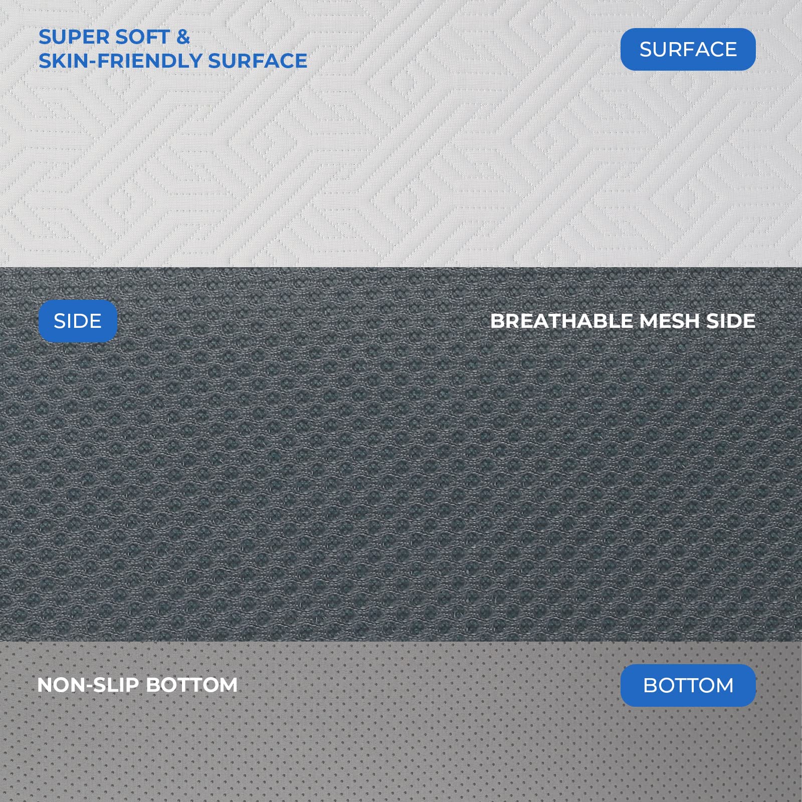 Vesgantti Foldable Mattress 15CM Small Double Folding Memory Foam Mattress