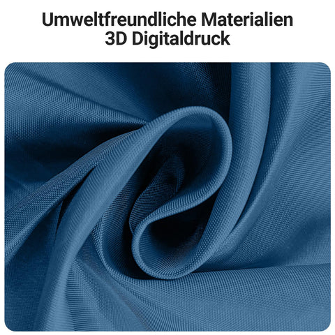 Lerores Shower Curtain, 180 x 200 cm, Dark Blue, Weighted Hem, Anti-Mould Textile, Water-Repellent