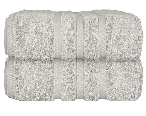 Uk Furniture 2 Pack Extra Large|95x200cm| Super Jumbo Bath Sheet Towels100% Egyptian Cotton 700GSM Super Soft Towel Set. (Silver)
