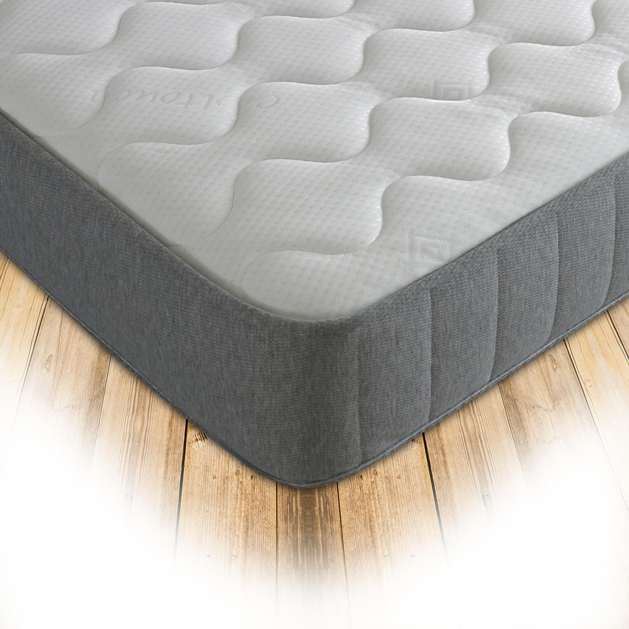 Starlight Beds Castle Double Mattress, Grey, 5ft x 6ft6