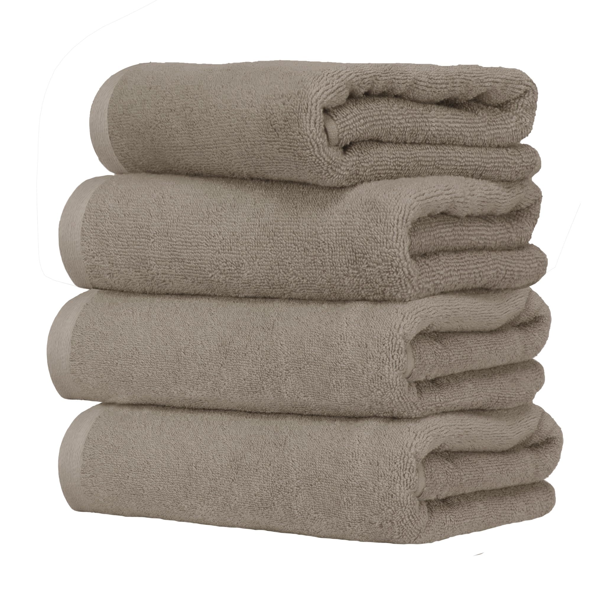 Ruggeri 4 Piece Guest Towel Set, 40x50 cm, Cotton, Dove Grey