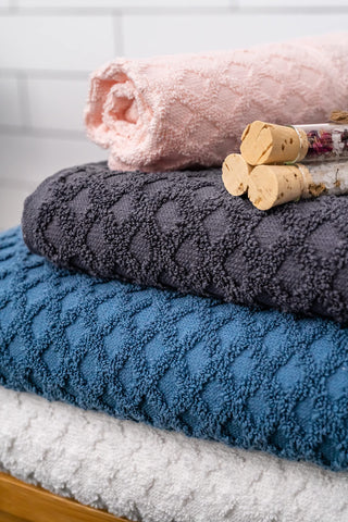 Simpli-Magic Diamond Bath Towels 6 Piece Set (Gray)