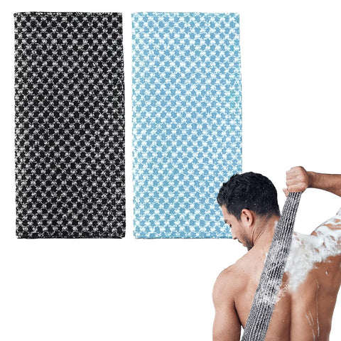 2Pcs Japanese Exfoliating Towel, Extra Long Exfoliating Shower Towel