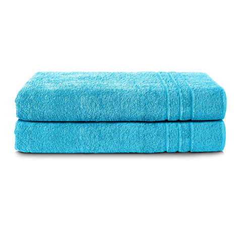 Komfortec Bath Towels, 100% Cotton, Quick Dry, 70x200, Turqoise