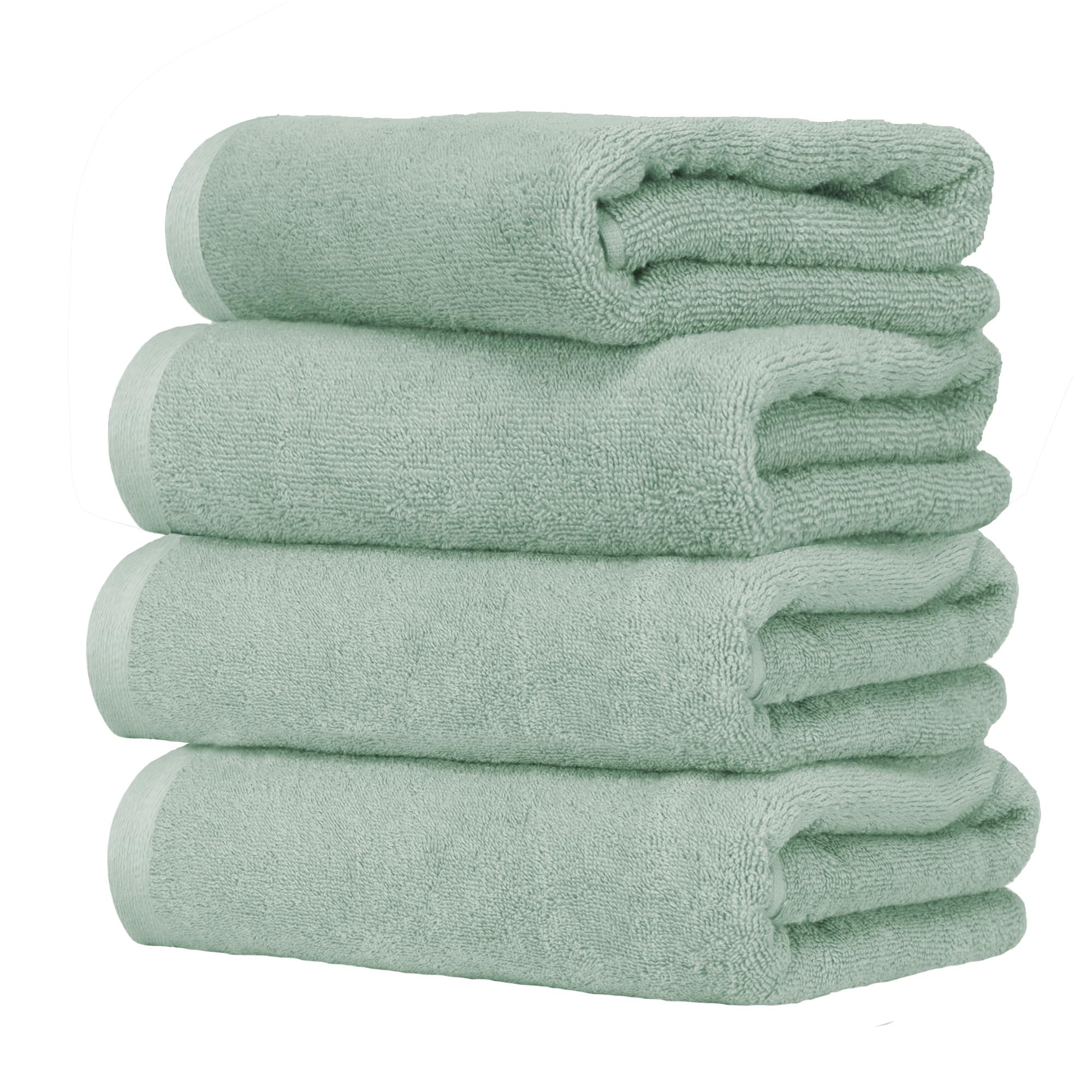 Ruggeri 4 Piece Guest Towel Set, 40x50 cm, Soft Cotton, Sage