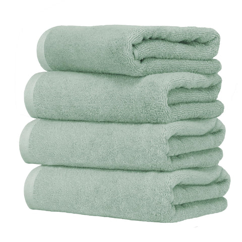 Ruggeri 4 Piece Guest Towel Set, 40x50 cm, Soft Cotton, Sage