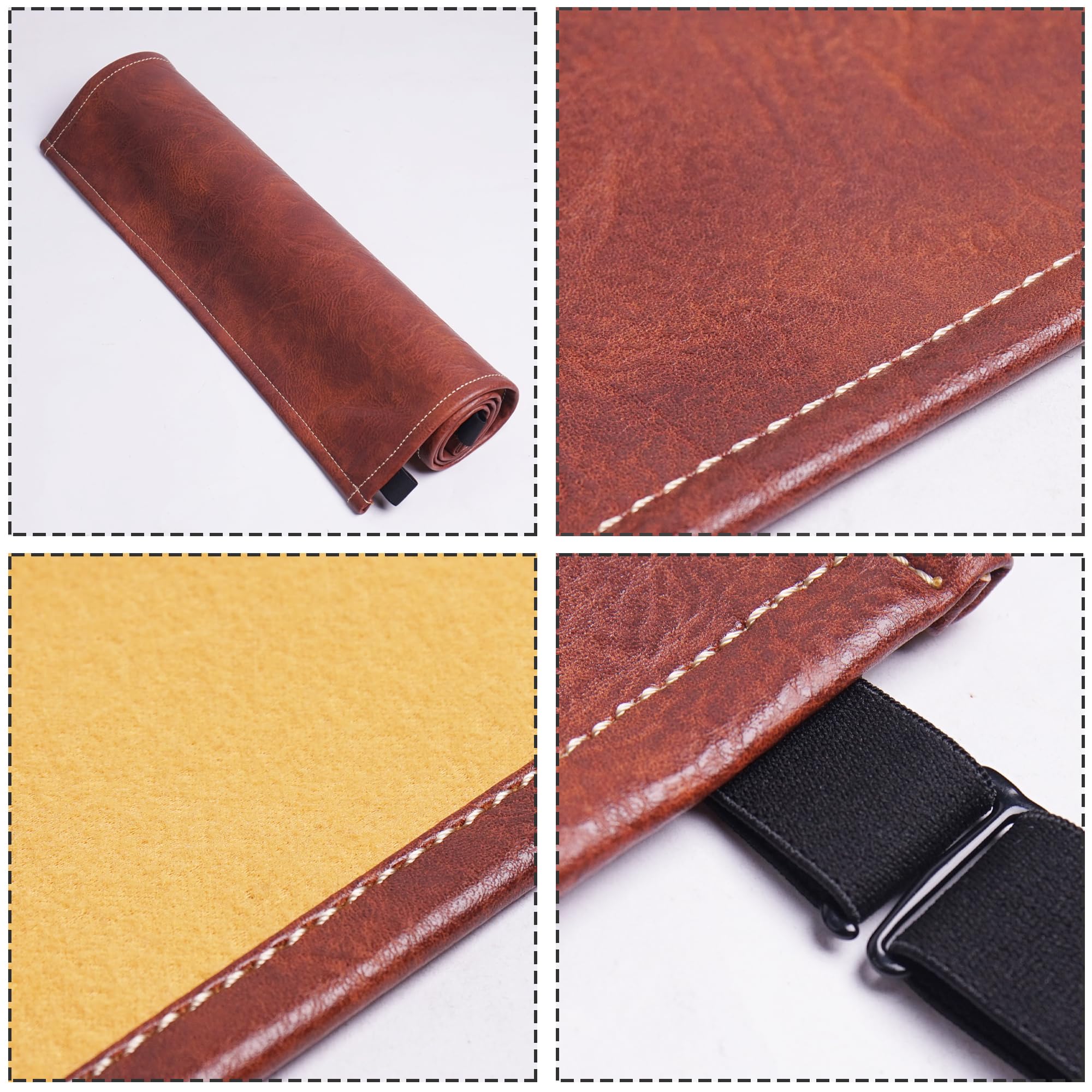 Mtzmy Recliner Headrest Protector,Non Slip Waterproof Headrest Cover,Leather Recliner Headrest Cover for Sofa,Furniture,Living Room,Office