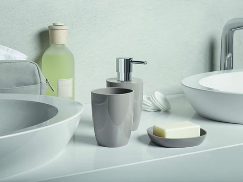 Spirella Waste Bin Bathroom Accessories, Polystyrene, 25 x 17 x 17 cm, Polystyrene, mint, 25 x 17 x 17 cm