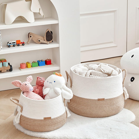 R RUNKA Cotton Rope Basket 38 x 40 x 30 cm